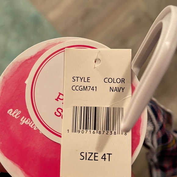 2 piece flannel and legging style outfit 4T NWT - Picture 10 of 10